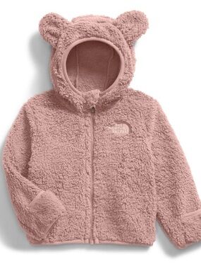 The North Face Teddy Hooded Sherpa Jacket - Dusty Rose